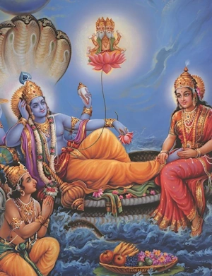 Brahma’s Devotion Towards Vishnu